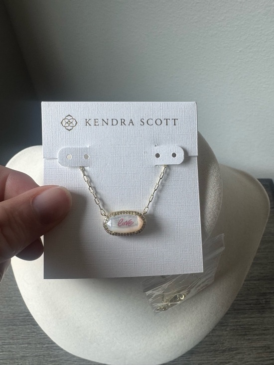 Kendra Scott Jewelry - Kendra Scott 'Love' Pendant Necklace in Pink and Gold